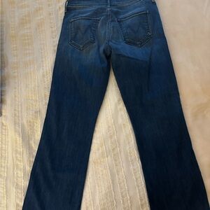 MOTHER Blue Flare Wide Leg Jeans